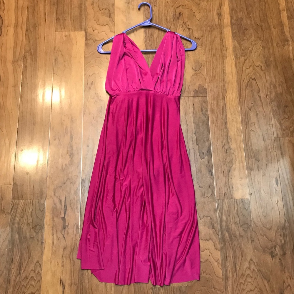 Dessy Twist Wrap Dress: Short  (XS) - Picture 3 of 6